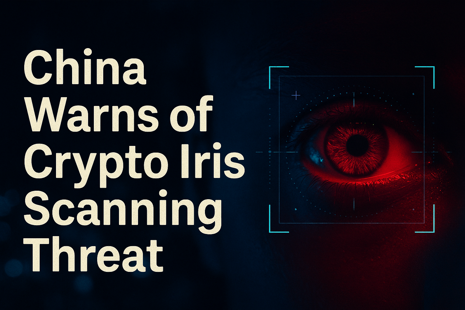 Crypto Iris Scans Trigger China Warning — Is Decentralization Under Threat?